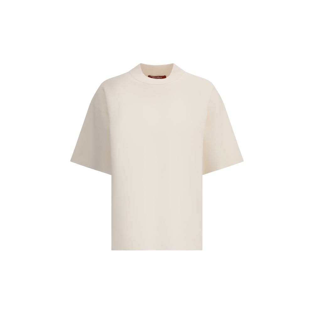Max Mara Weißes Polyester-T-Shirt