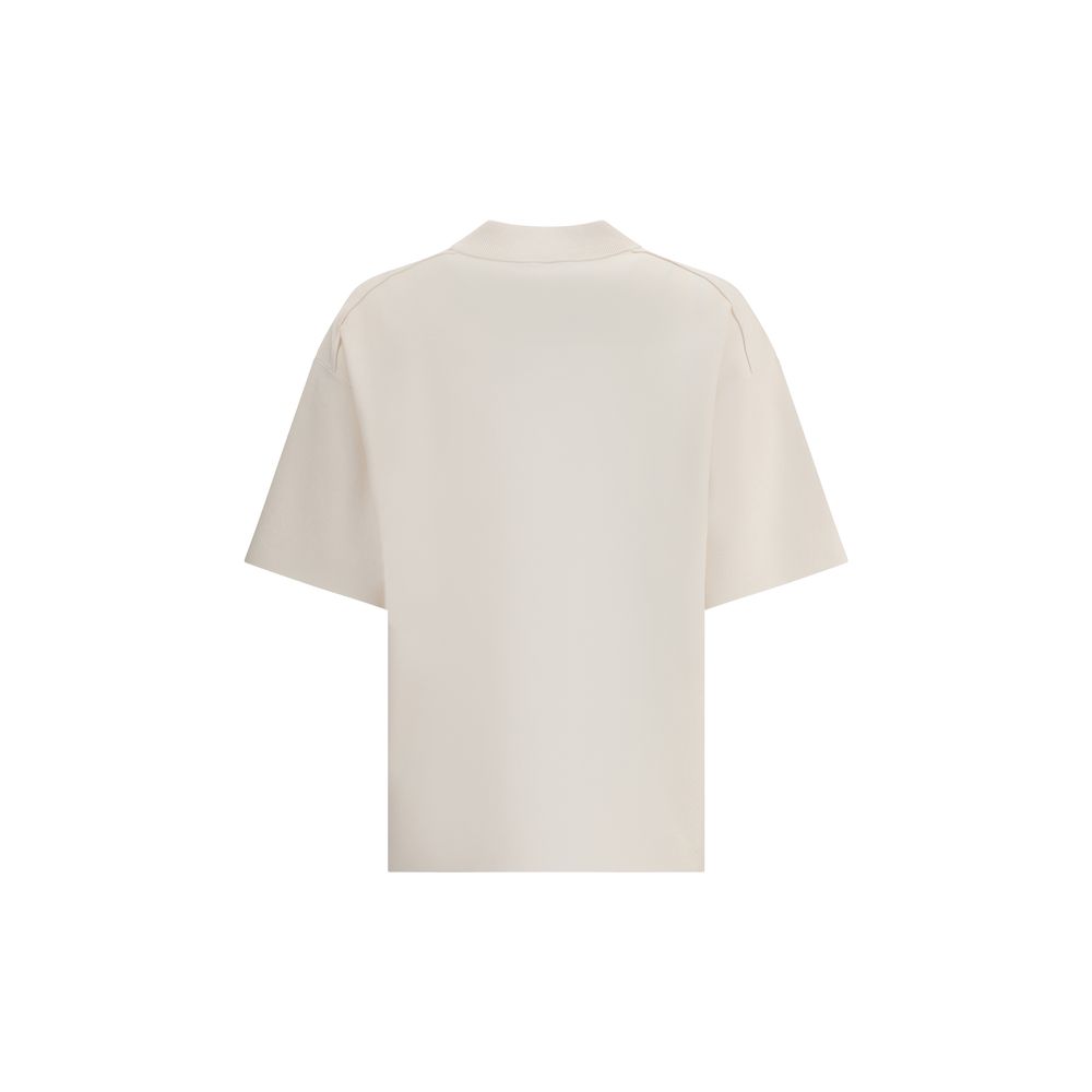 Max Mara Weißes Polyester-T-Shirt