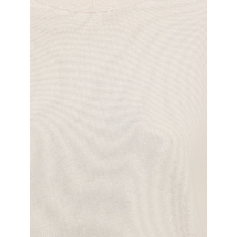 Max Mara Weißes Polyester-T-Shirt