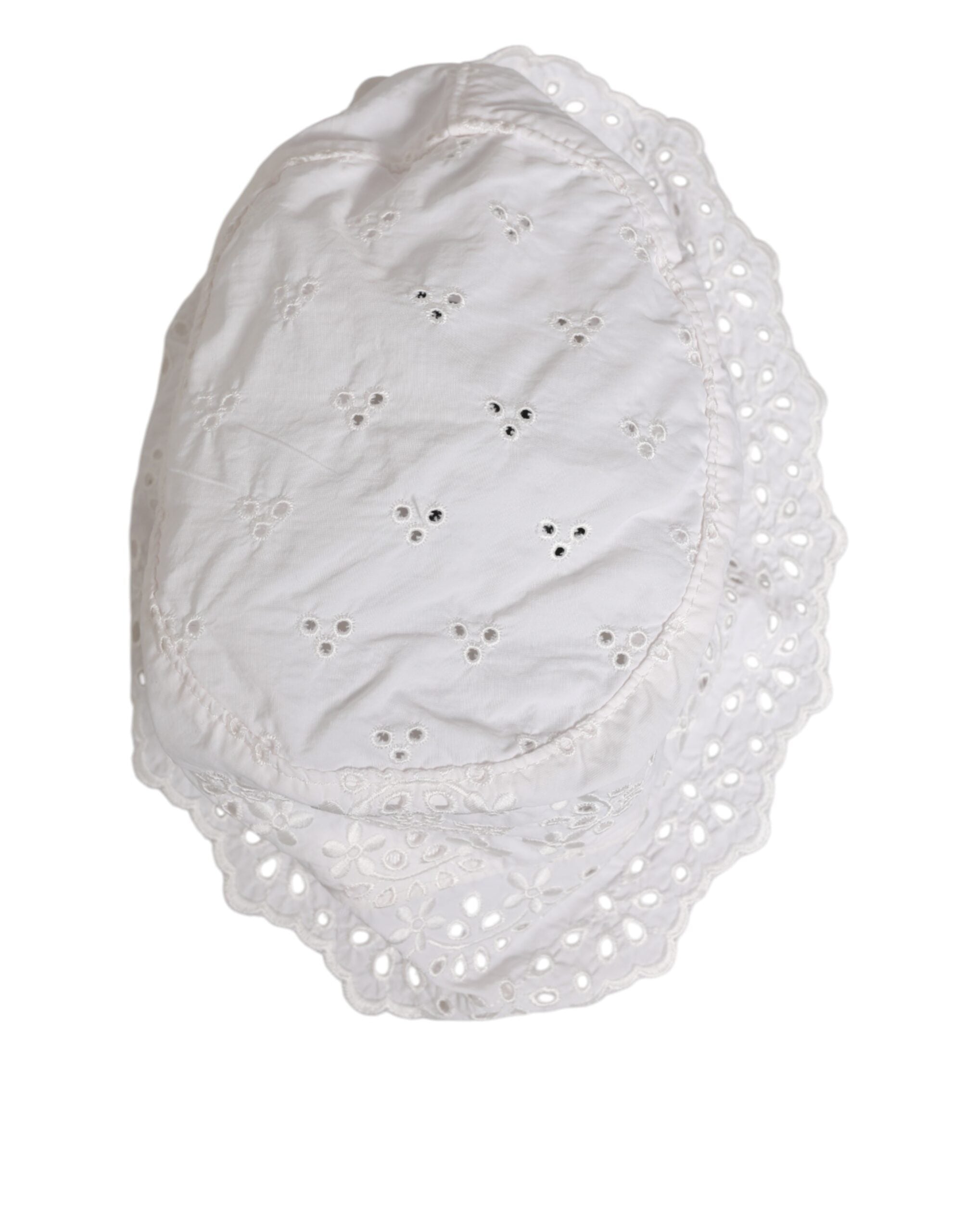 Dolce & Gabbana Weiße Nylon-Bucket-Mütze mit Logo-Ausschnitt Capello