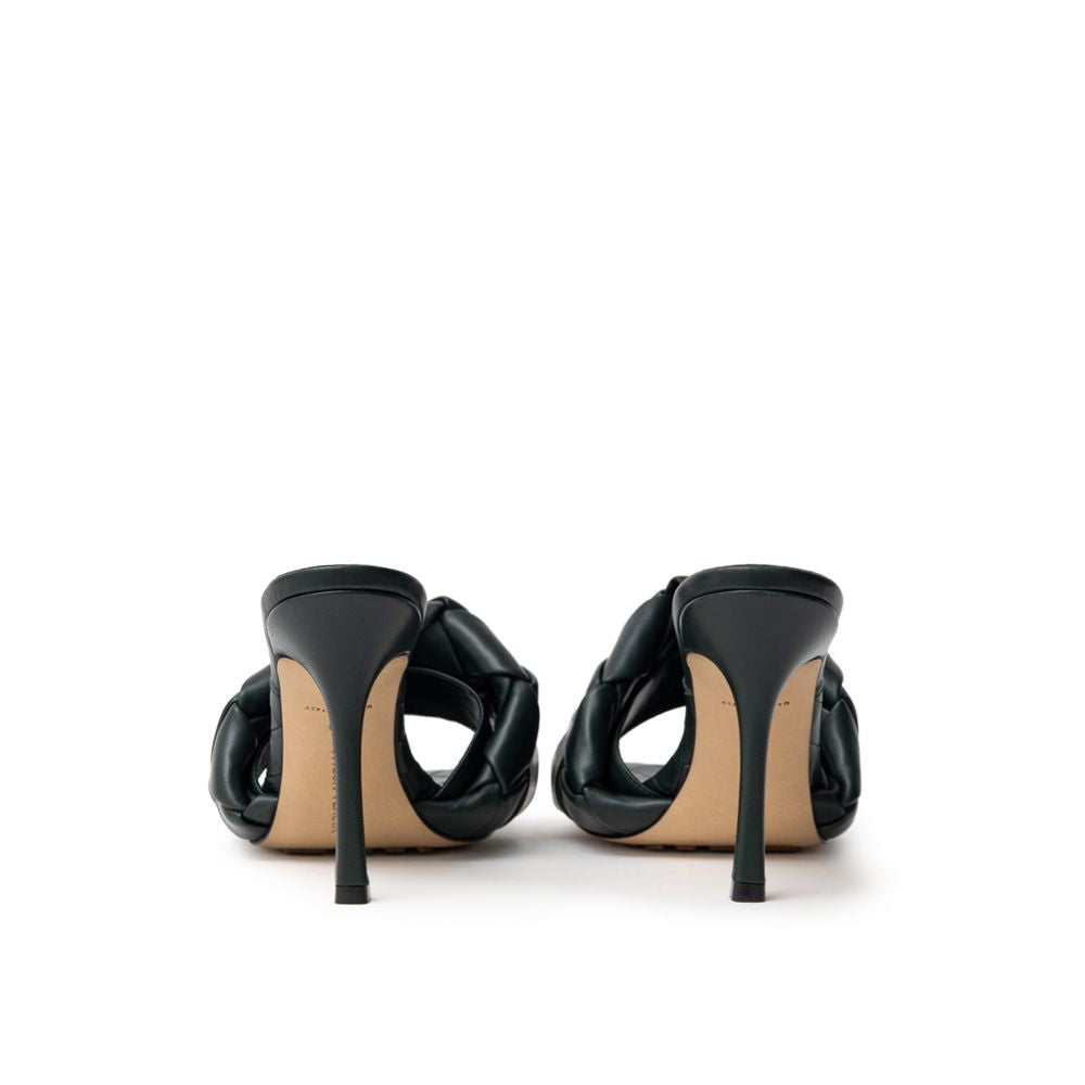 Bottega Veneta Grüne Leder-Sandale