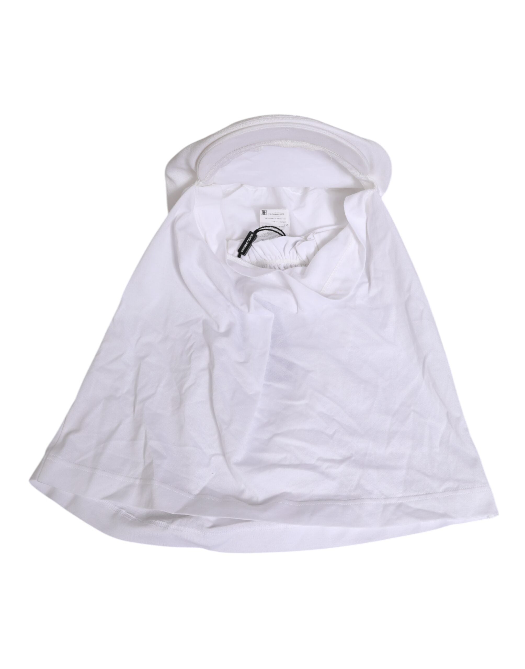 Dolce & Gabbana Baumwoll-Baseball-Balaclava mit DG-Logo-Plakette