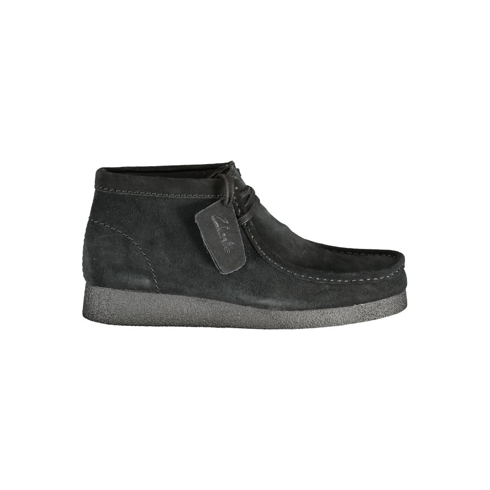 Clarks Schwarzes Leder Herren Sneaker