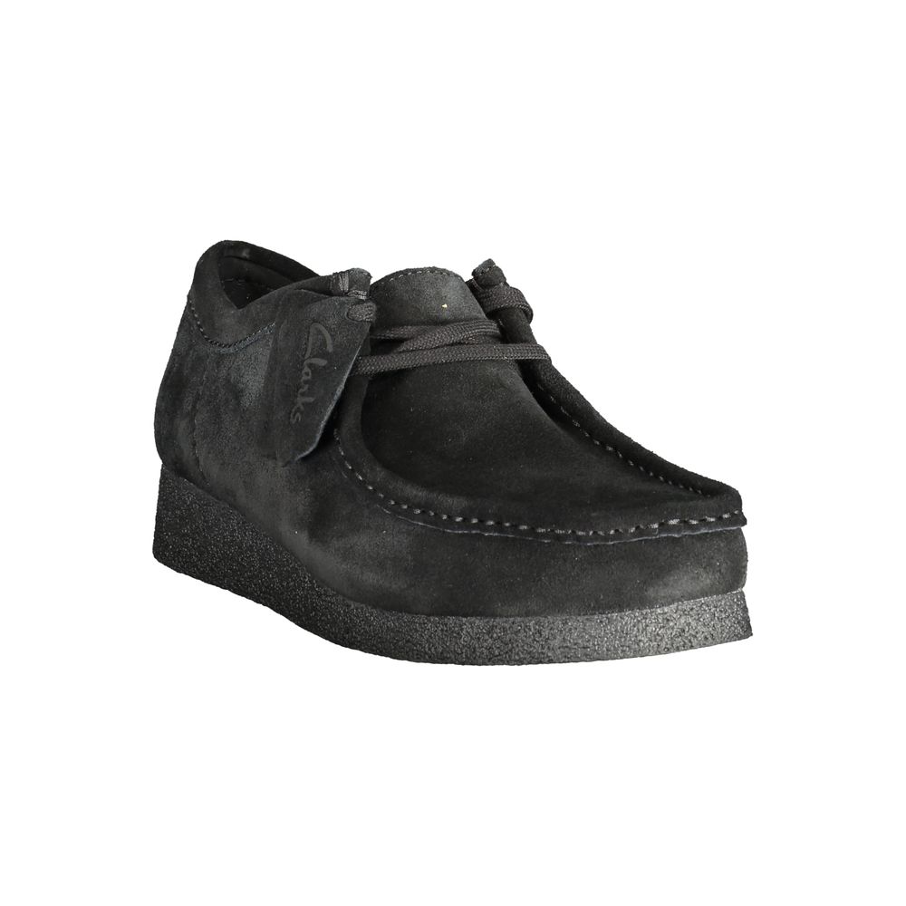 Clarks Schwarzes Leder Herren Sneaker