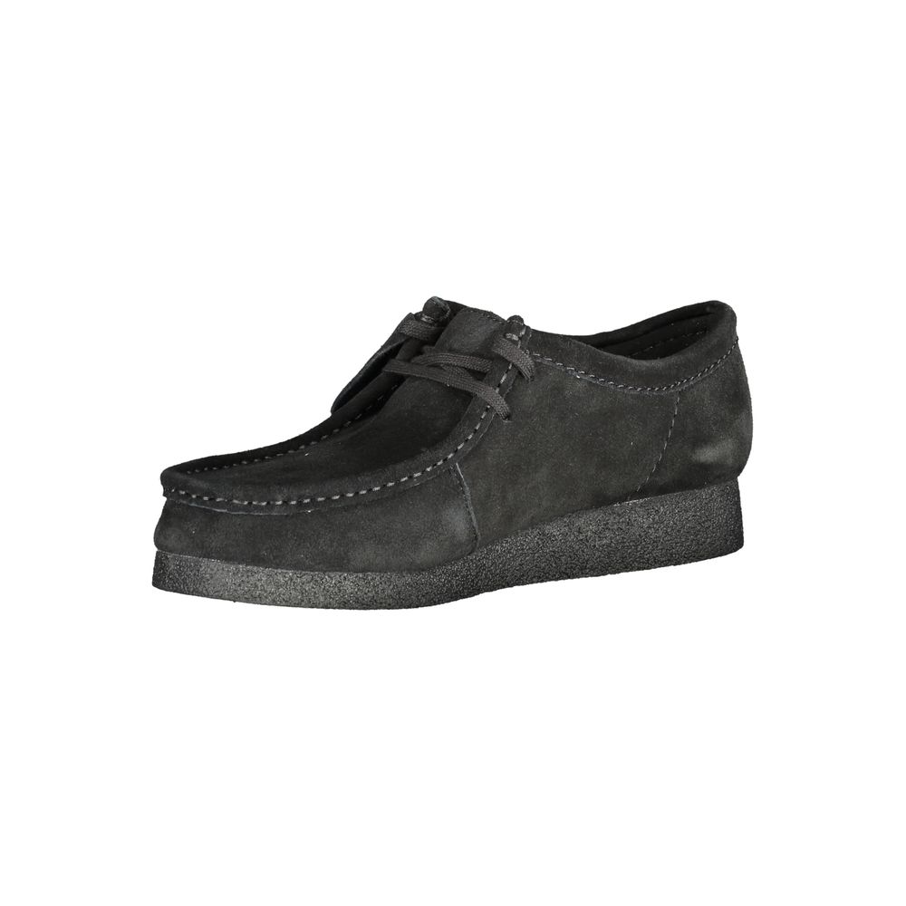 Clarks Schwarzes Leder Herren Sneaker