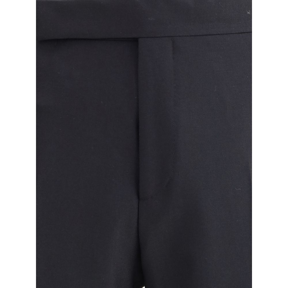Lardini Schwarze Viskose-Hose für den Alltag