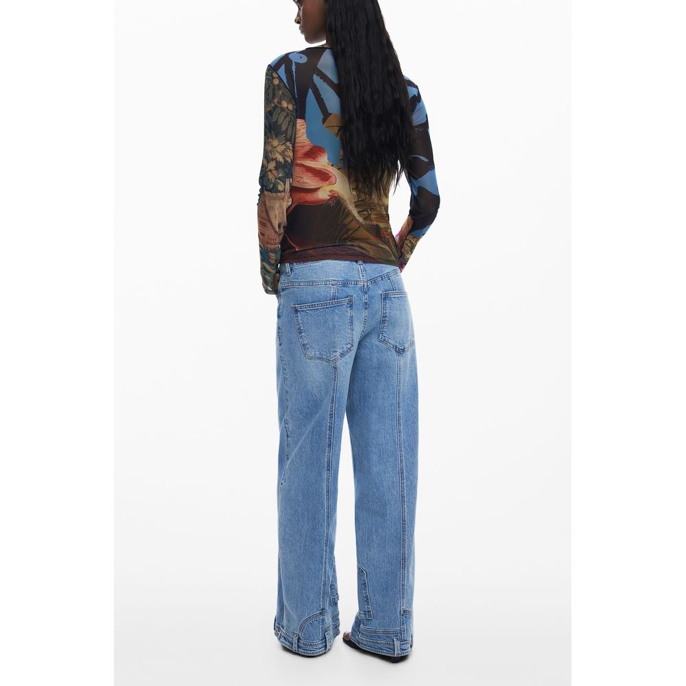 Desigual Schwarzes Polyester T-Shirt für Frauen