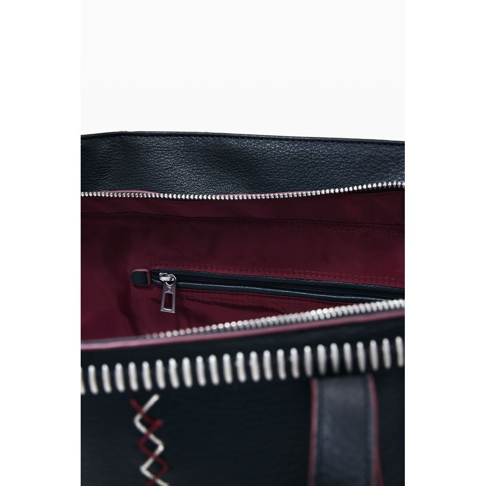 Desigual Schwarz Polyethylen Frauen Handtasche