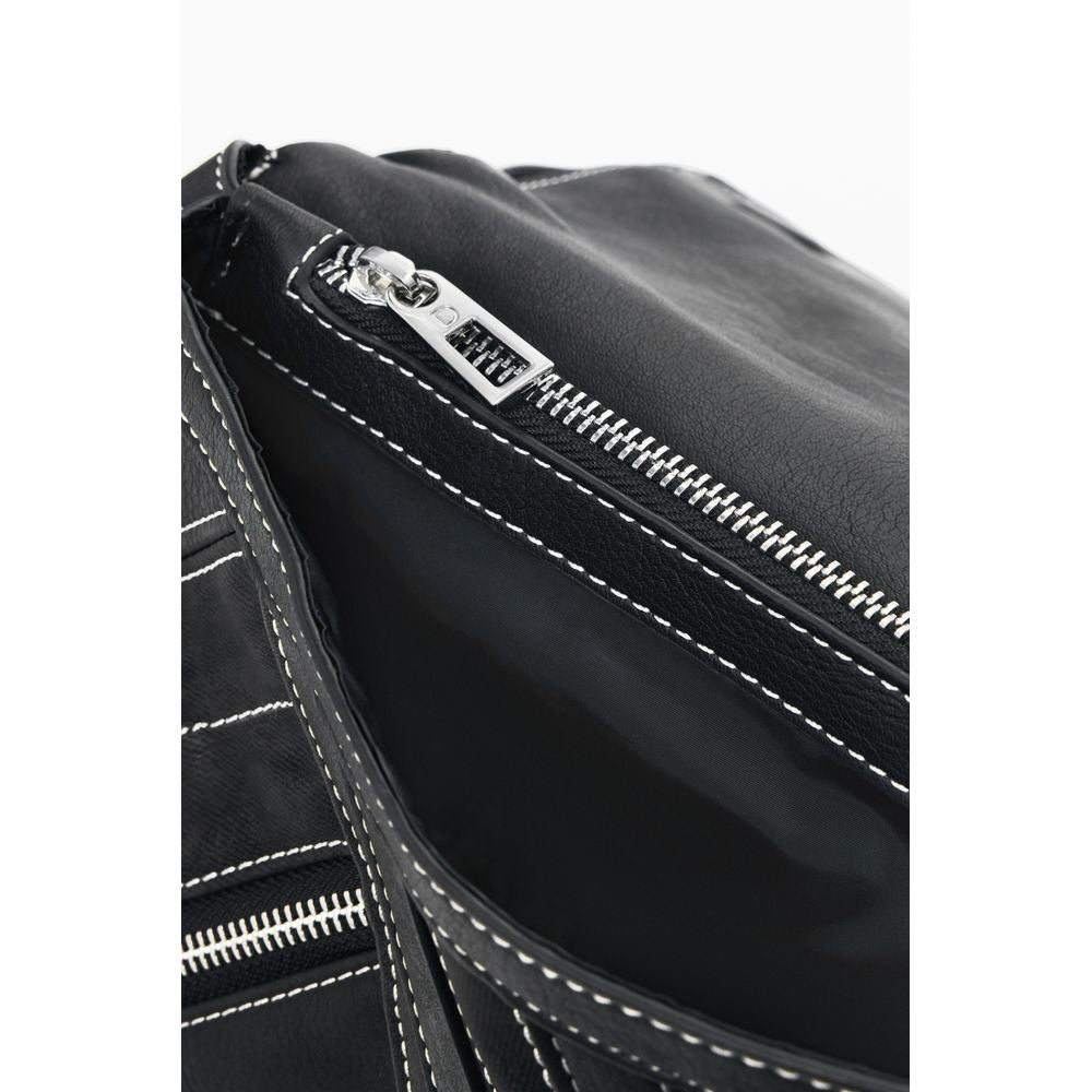 Desigual Schwarzer Polyethylen-Rucksack für Frauen