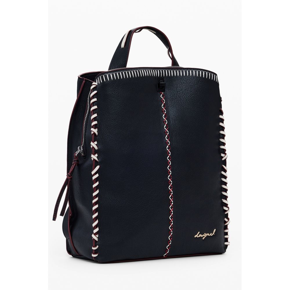 Desigual Schwarzer Polyethylen-Rucksack für Frauen