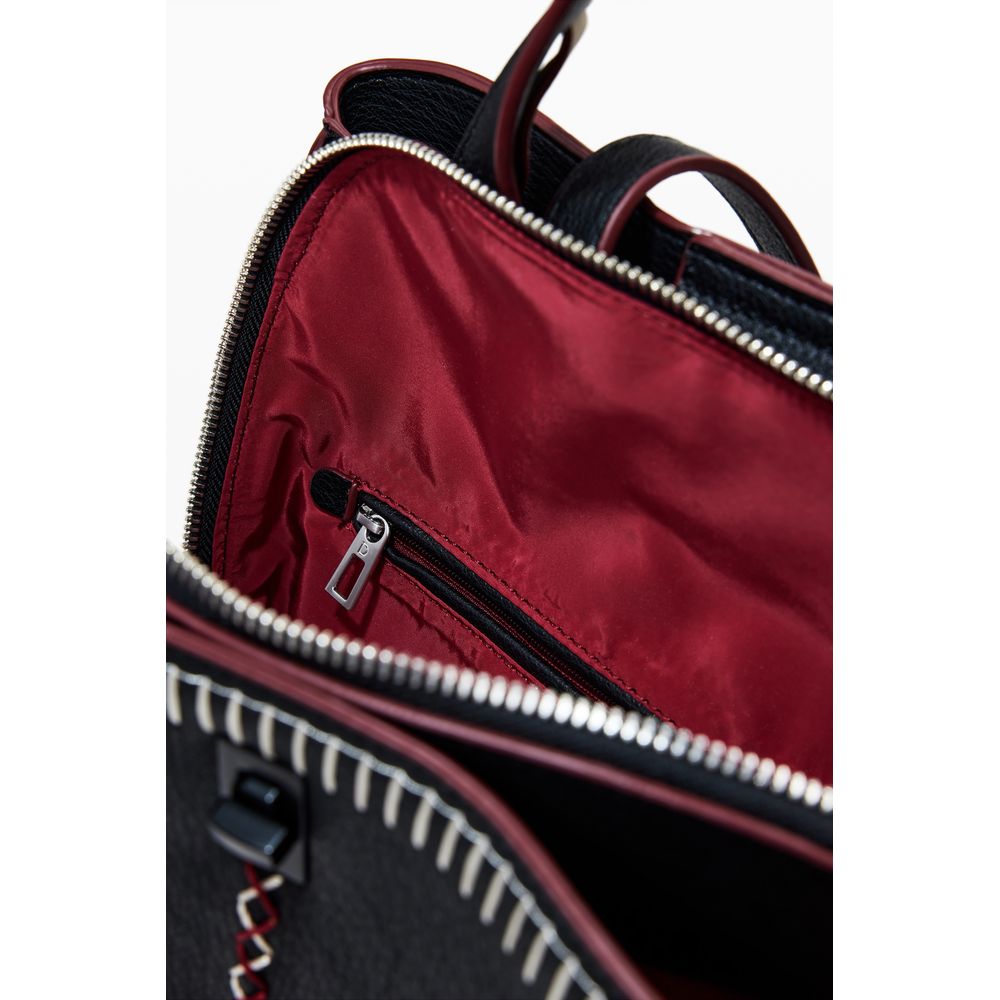 Desigual Schwarzer Polyethylen-Rucksack für Frauen