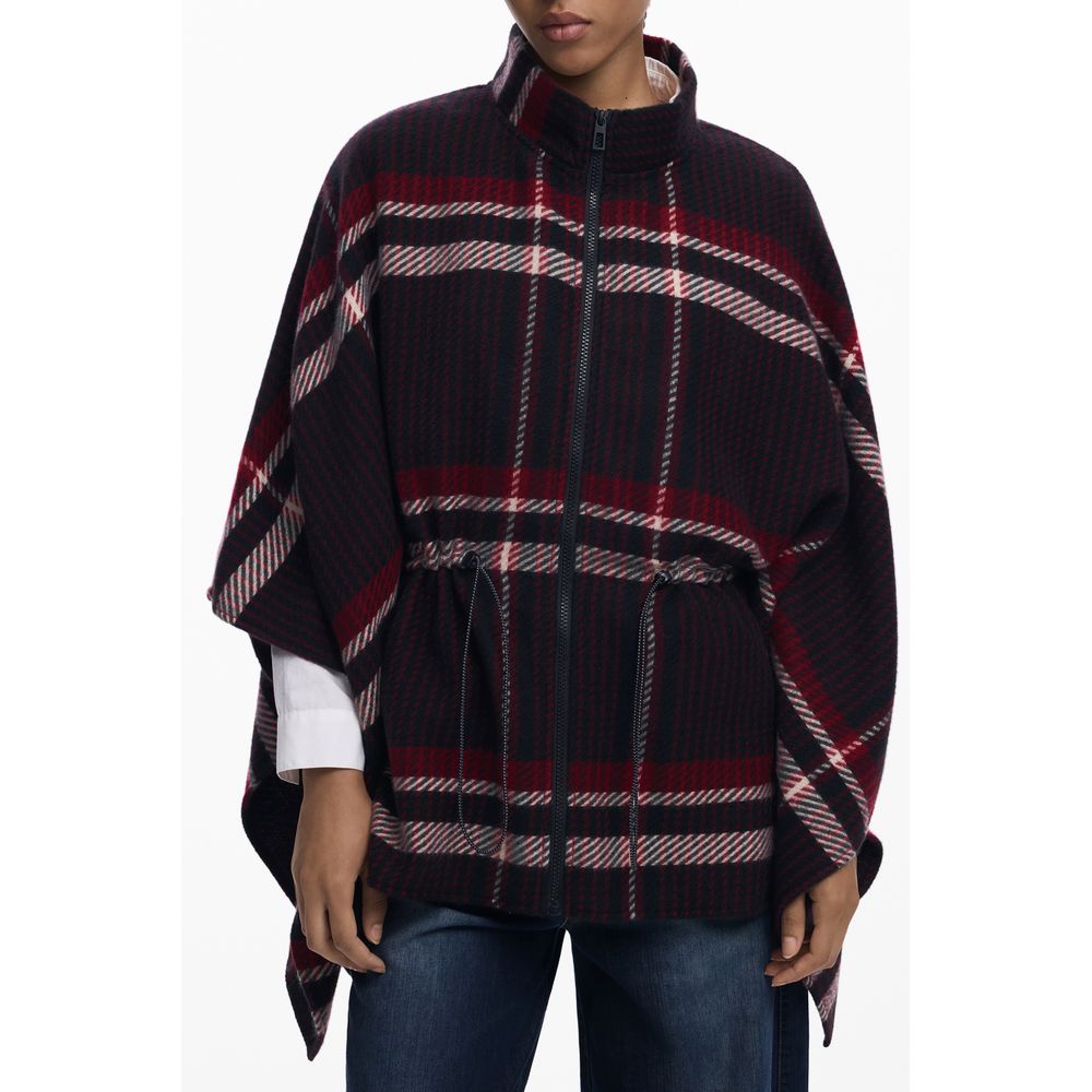 Desigual Schwarzer Polyester Frauen Poncho