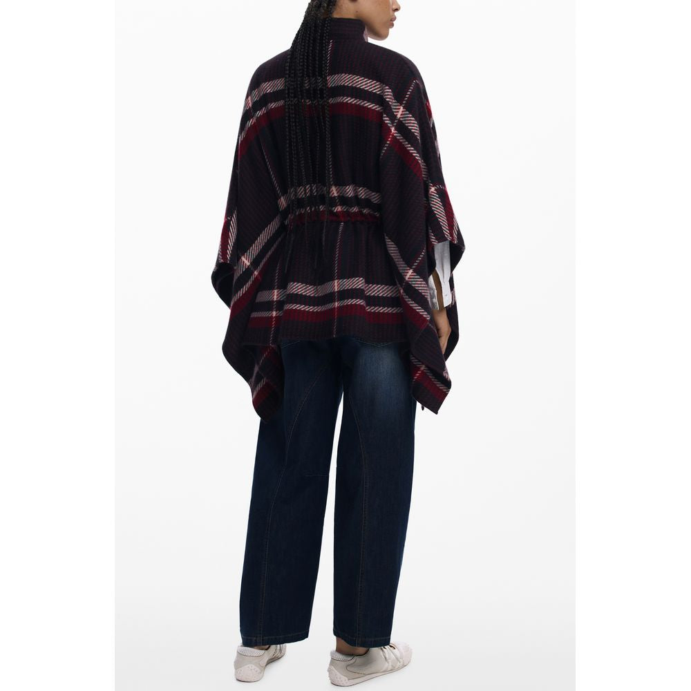 Desigual Schwarzer Polyester Frauen Poncho