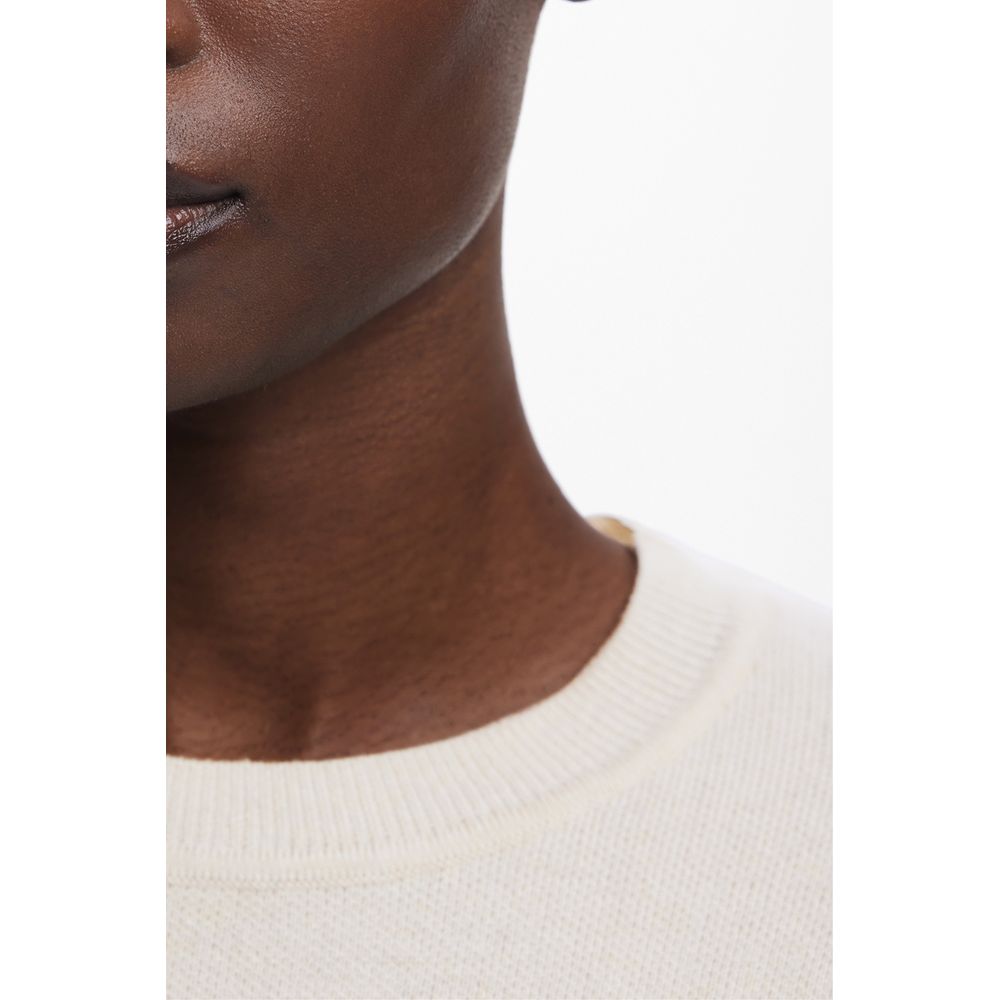 Desigual Beigefarbener Pullover aus Wolle für Frauen