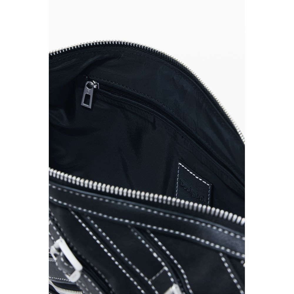 Desigual Schwarz Polyethylen Frauen Handtasche