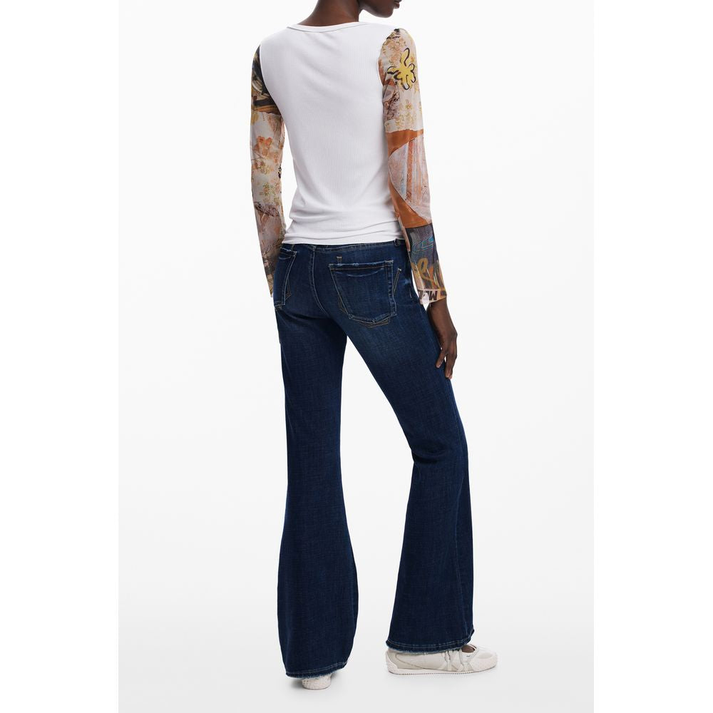 Desigual Weißer Polyester Damen Pullover