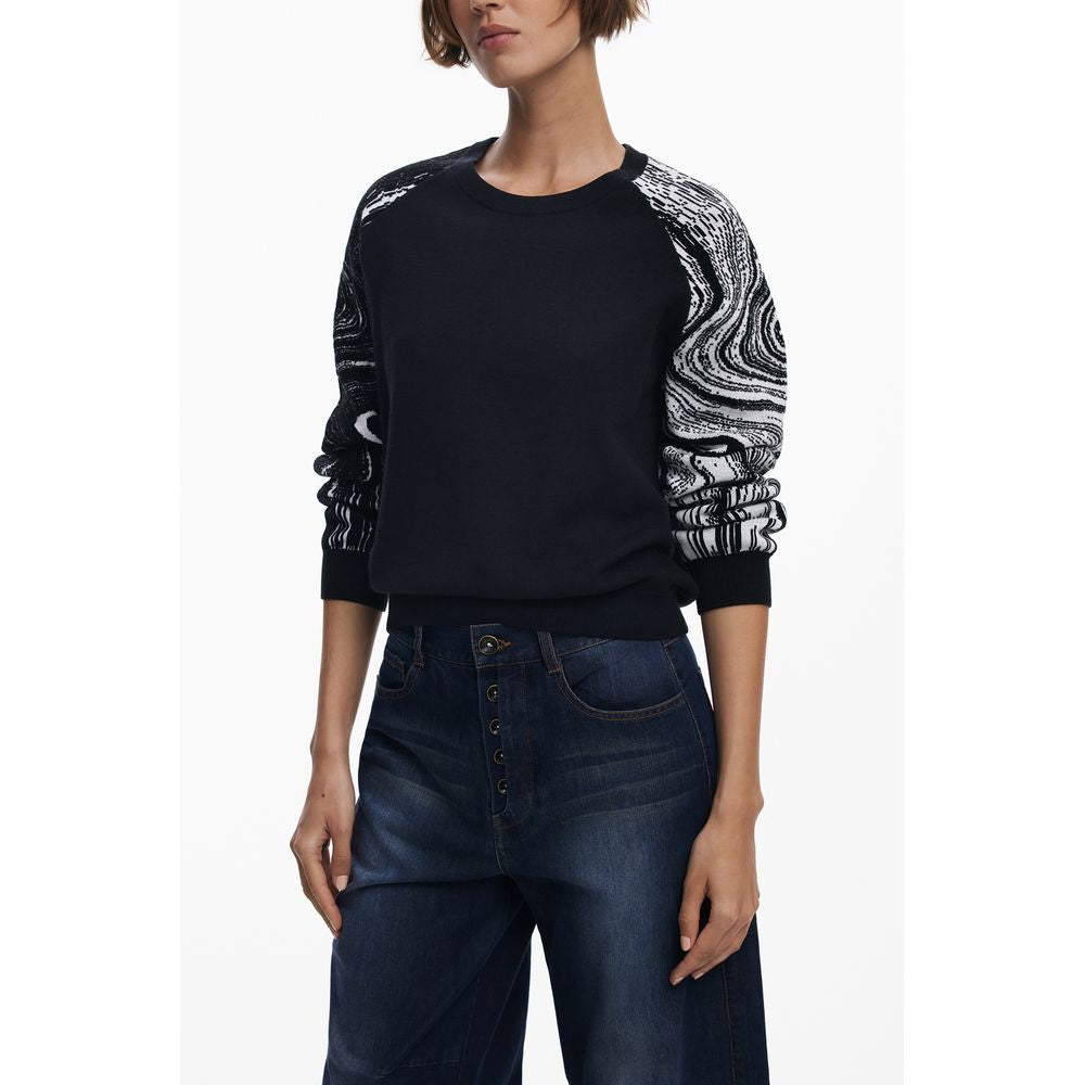 Desigual Schwarzer Polyester Damen Pullover