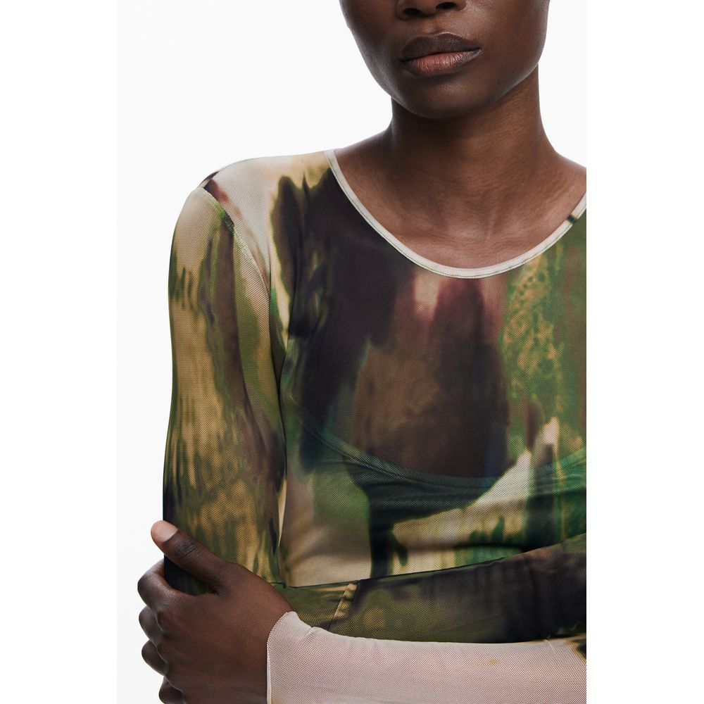 Desigual Grünes Polyesterkleid für Frauen