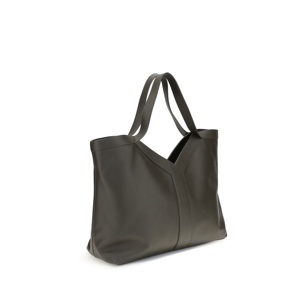 Saint Laurent Grüne Kalbshaut Bos Taurus Schultertasche