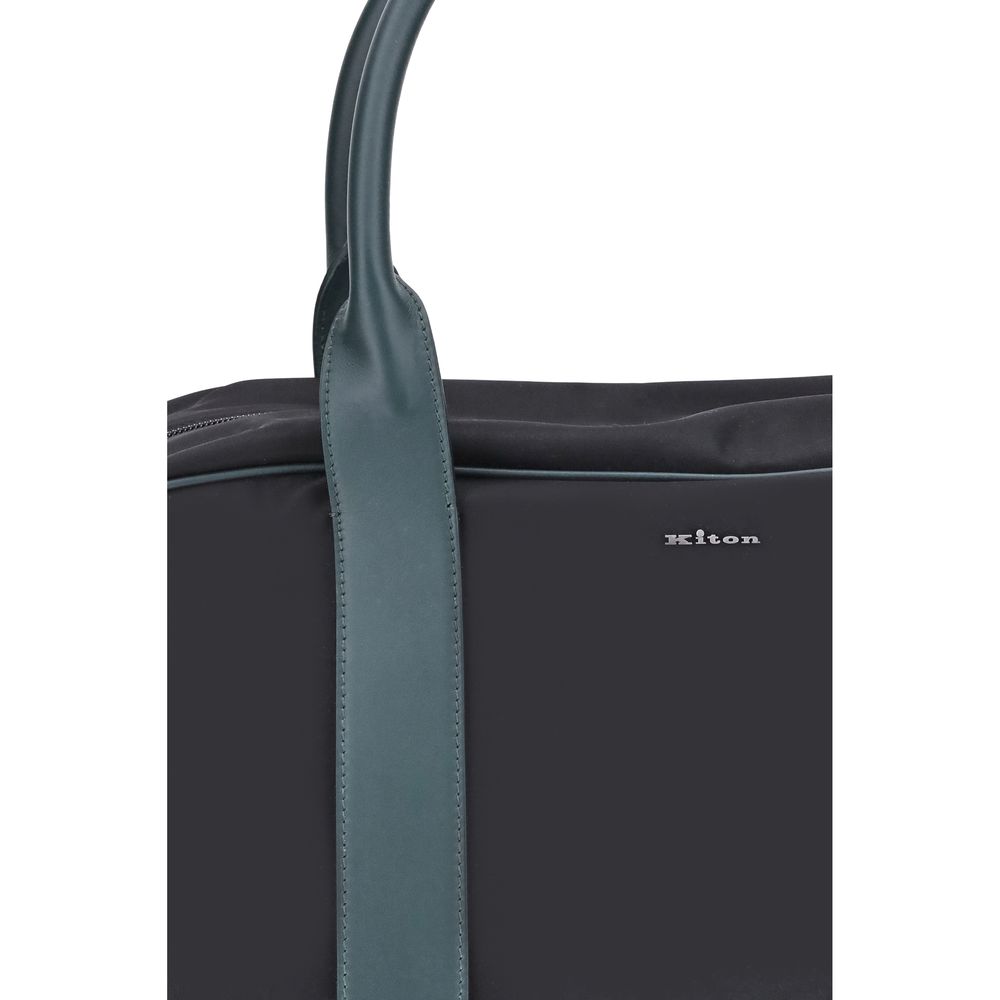 Kiton Grüne Nylon-Reise- und Gepäckkollektion