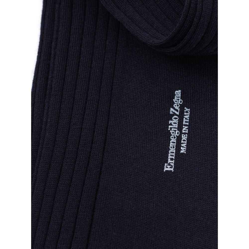 ZEGNA Marineblaue Wollsocke