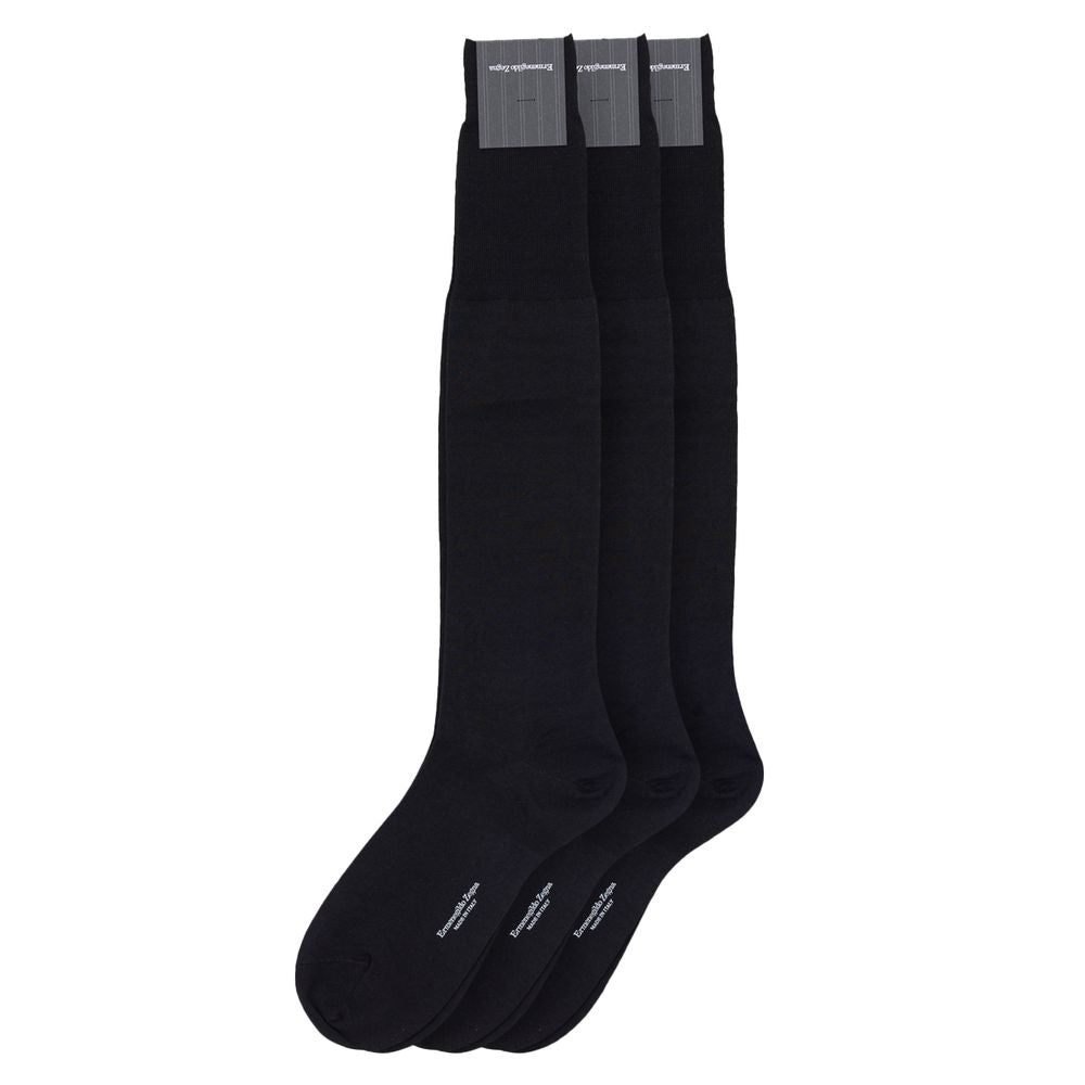 ZEGNA Schwarze Wollsocke