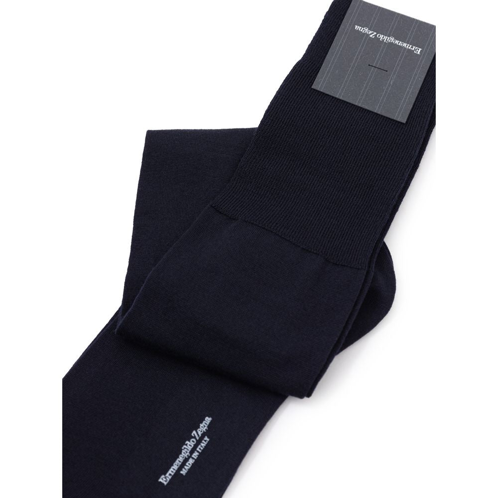 ZEGNA Blaue Wollsocke