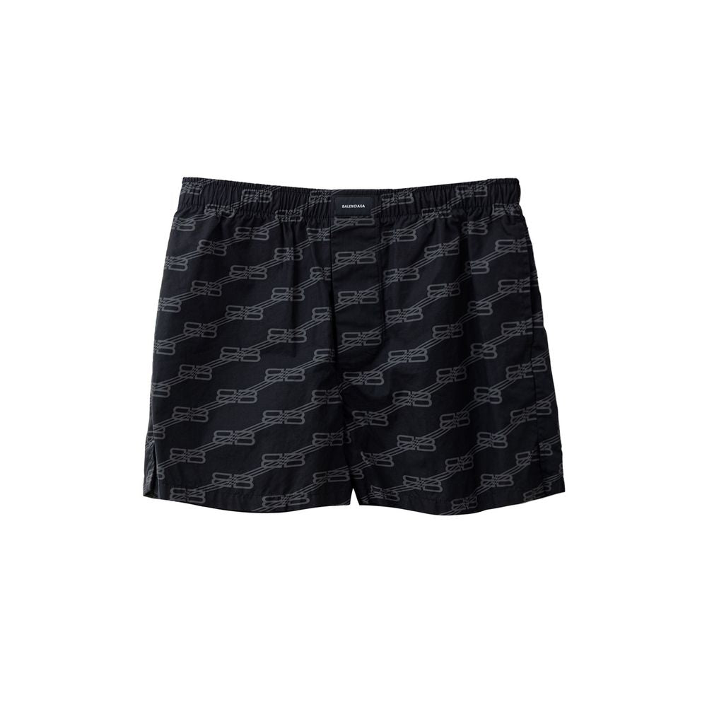 Balenciaga Schwarze Baumwoll-Bermudas