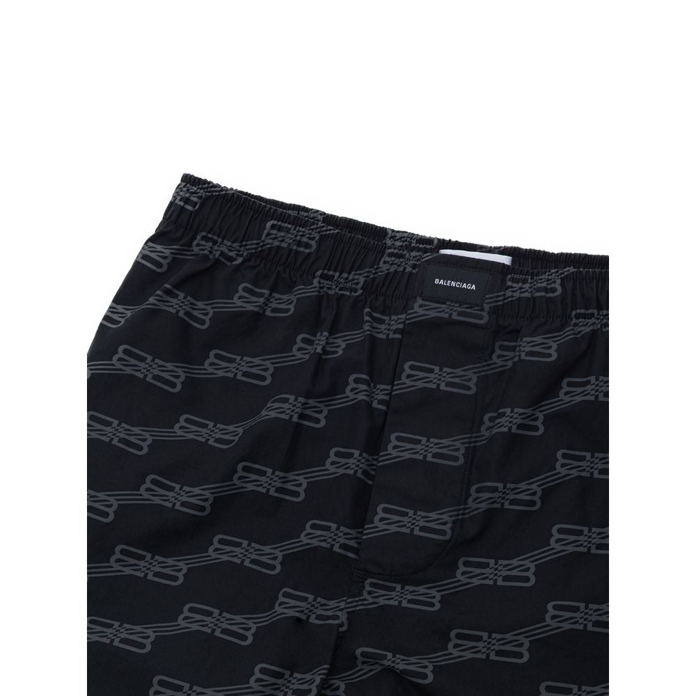 Balenciaga Schwarze Baumwoll-Bermudas