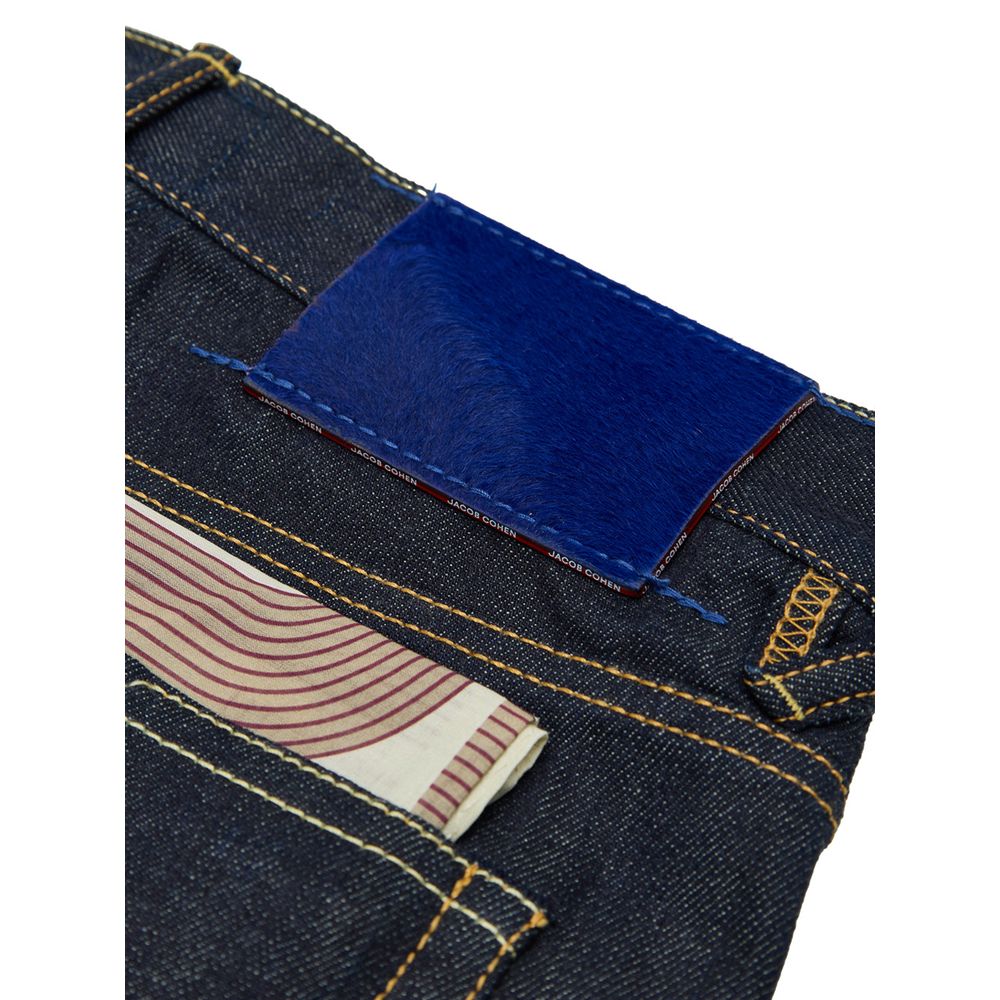 Jacob Cohen Schmal geschnittene Jeans aus blauem Polyester