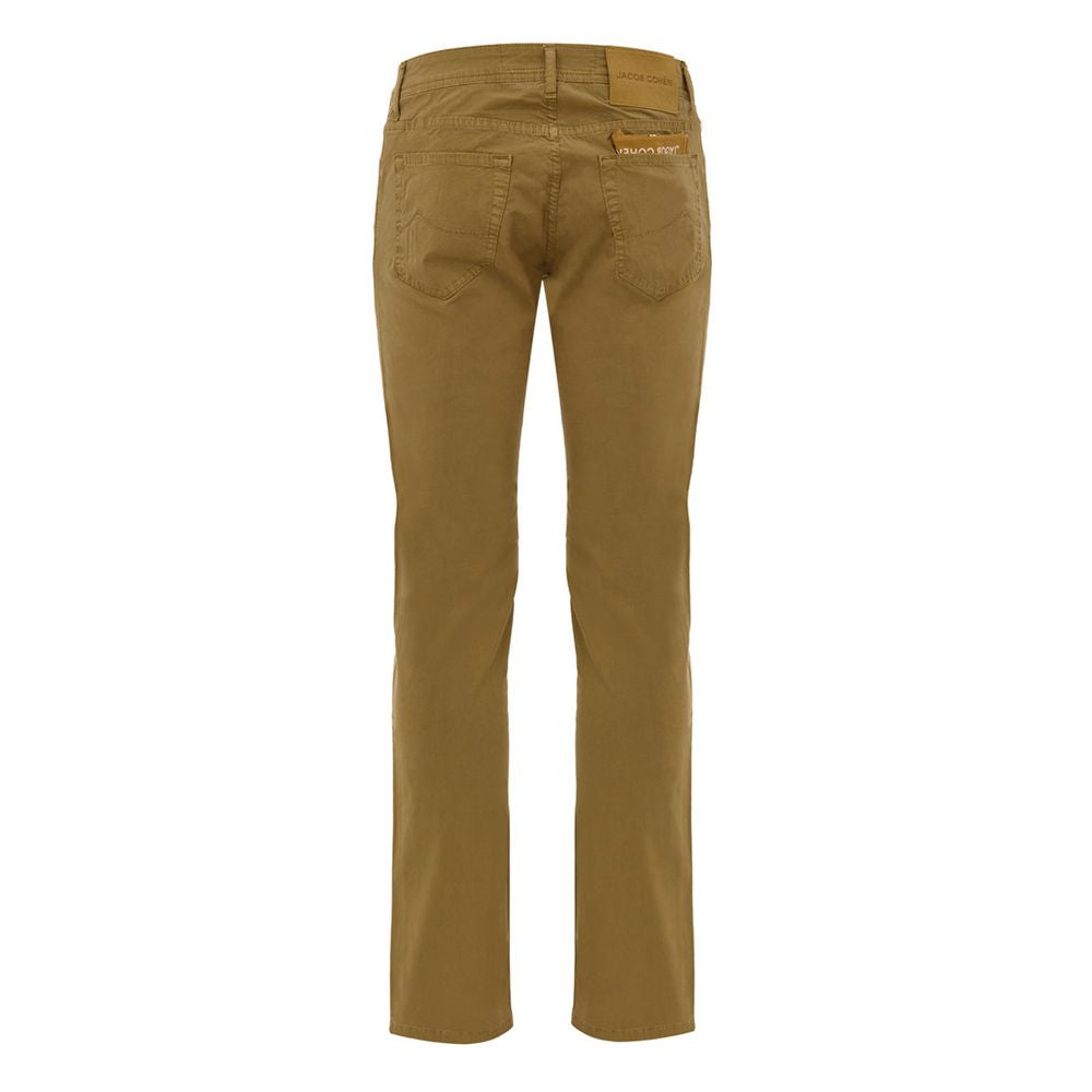 Jacob Cohen Gelbe Baumwoll-Skinny-Hose