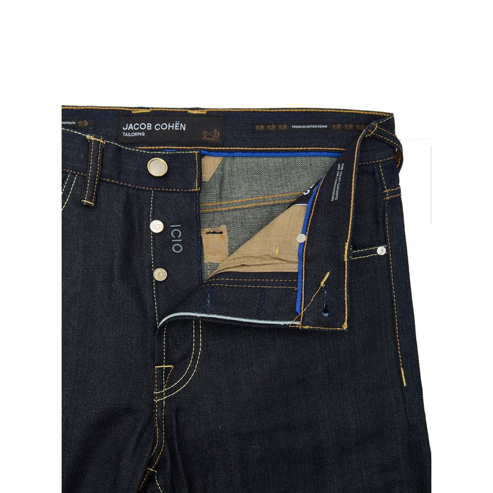 Jacob Cohen Schmal geschnittene Jeans aus blauem Polyester