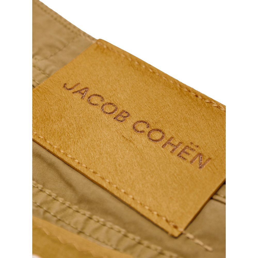 Jacob Cohen Gelbe Baumwoll-Skinny-Hose