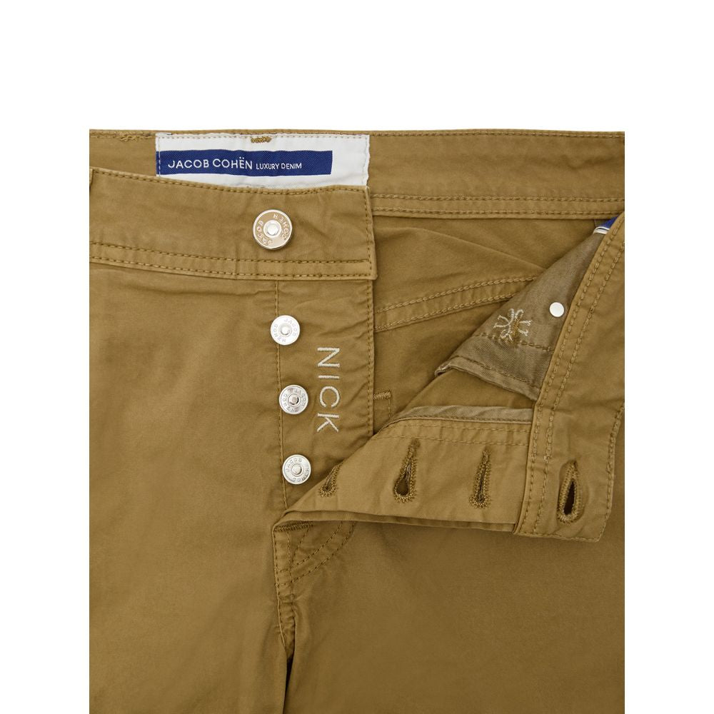Jacob Cohen Gelbe Baumwoll-Skinny-Hose