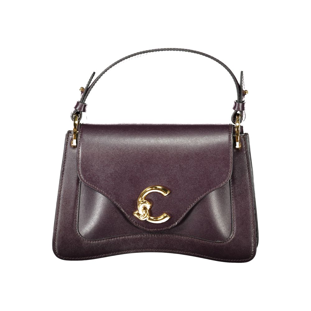 Coccinelle Lila Lederhandtasche