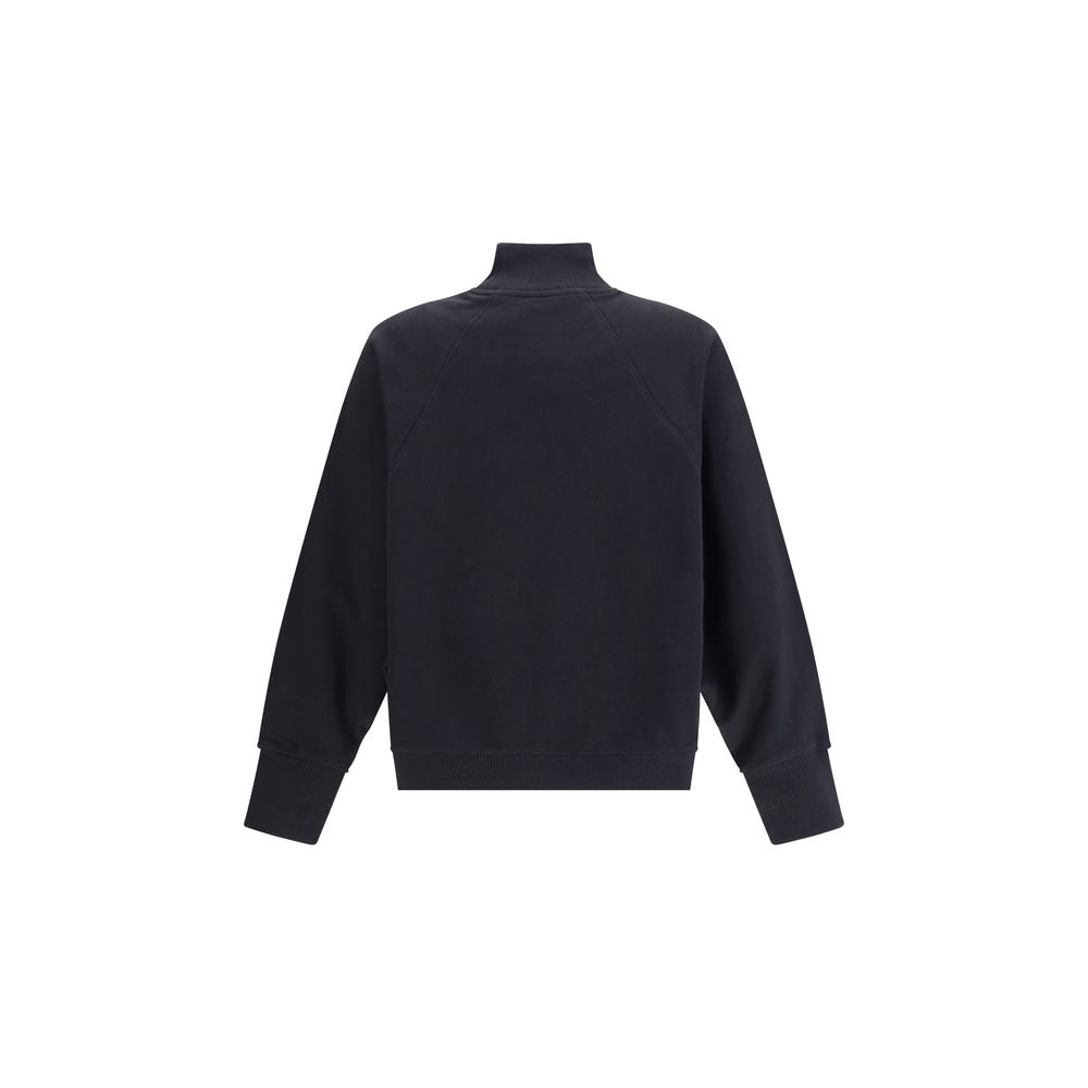 Balmain Hochgeschlossenes Sweatshirt mit Leopardenmuster