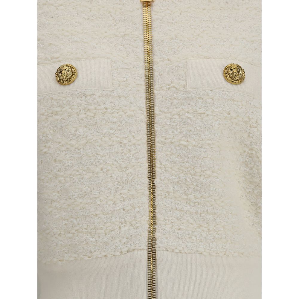 Balmain Tweed-Bomberjacke