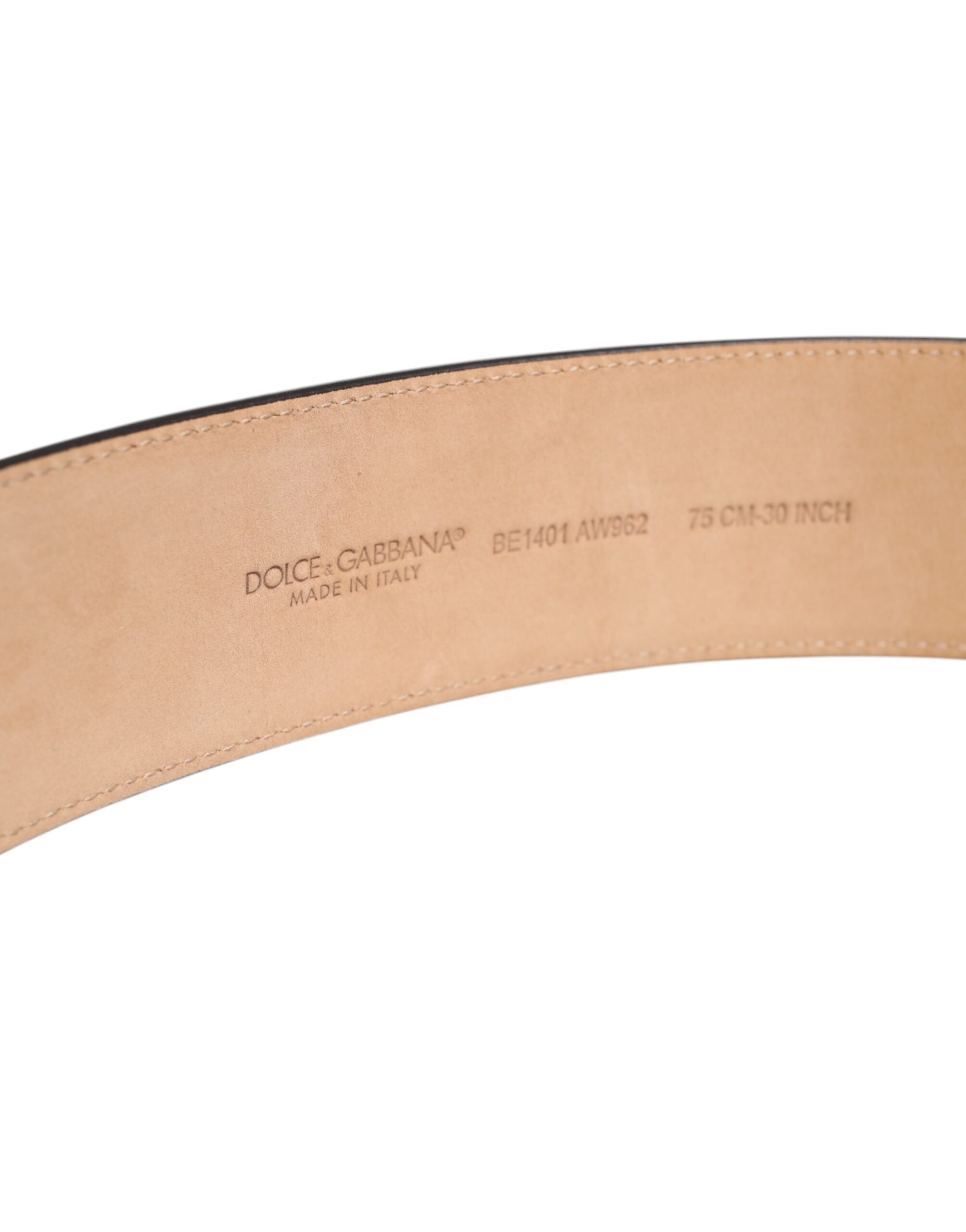 Dolce & Gabbana Brauner Leder Gürtel mit ovaler Metallschnalle