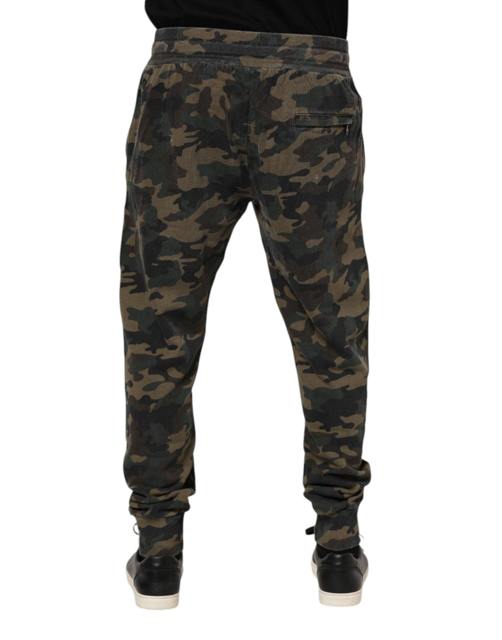 Dolce & Gabbana Multicolor Camouflage Baumwolle Herren Jogger Hose