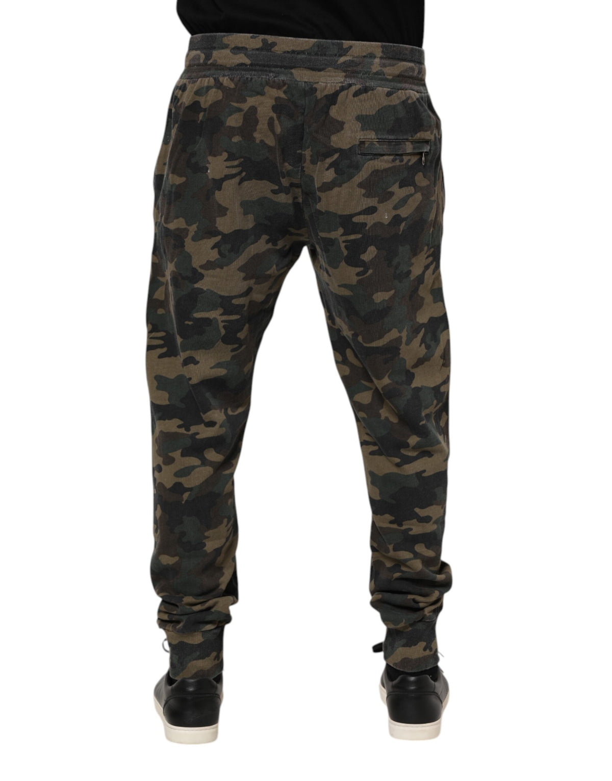Dolce & Gabbana Multicolor Camouflage Baumwoll-Jogginghose für Herren