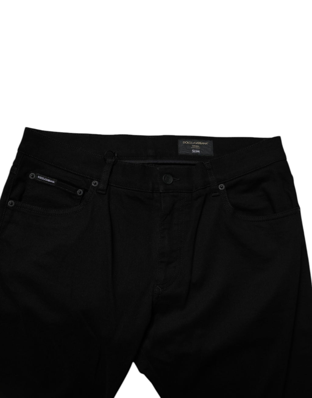 Dolce & Gabbana Schwarze Baumwoll-Stretch-Skinny-Denim-Jeans für Männer