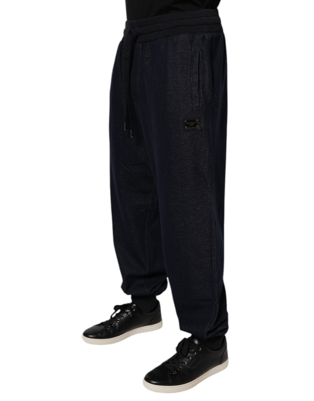 Dolce & Gabbana Schwarze Baumwollmischung Herren Jogger-Hose