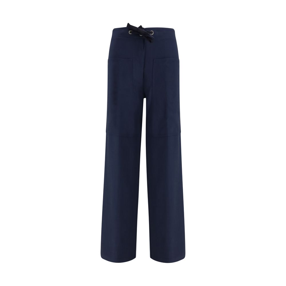 Forte_Forte Casual-Hose aus Baumwolle in Blau
