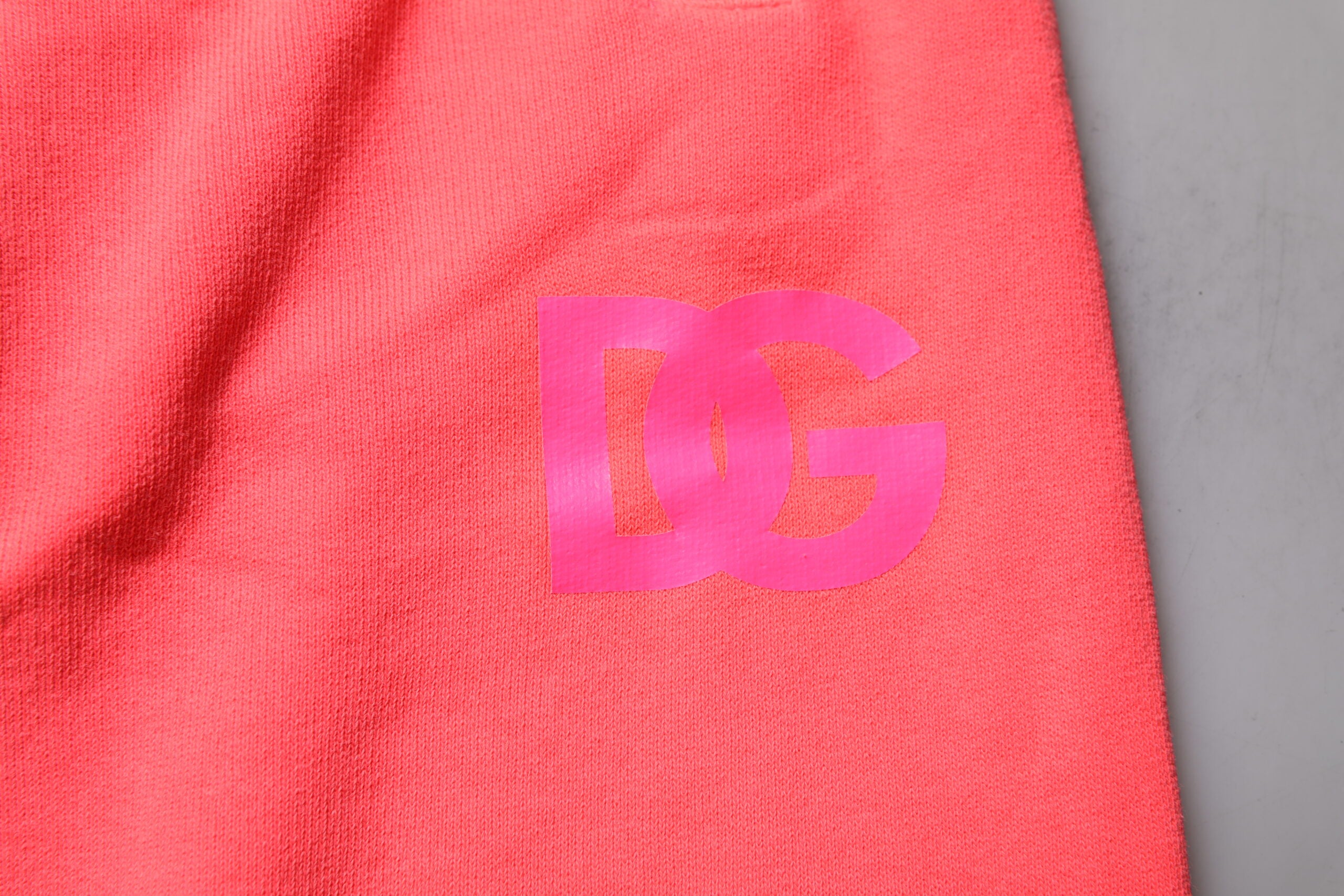 Dolce & Gabbana Neonrote Baumwoll-Jogginghose für Männer Sweatpants Hose