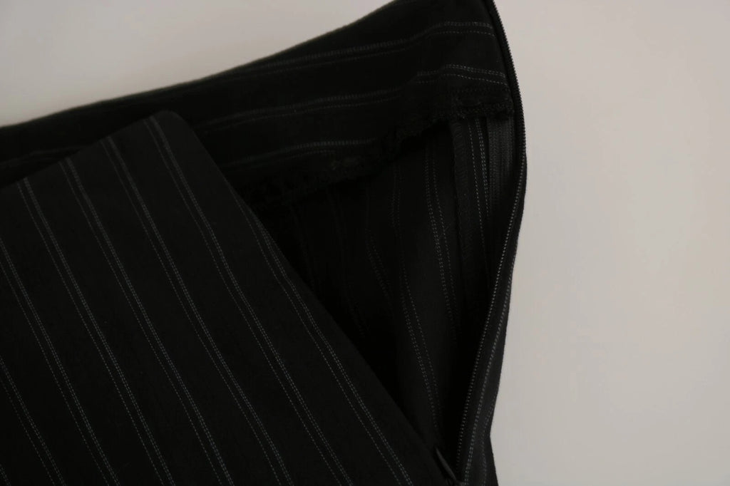 BENCIVENGA Schwarze Straight Dress Hose mit hoher Taille