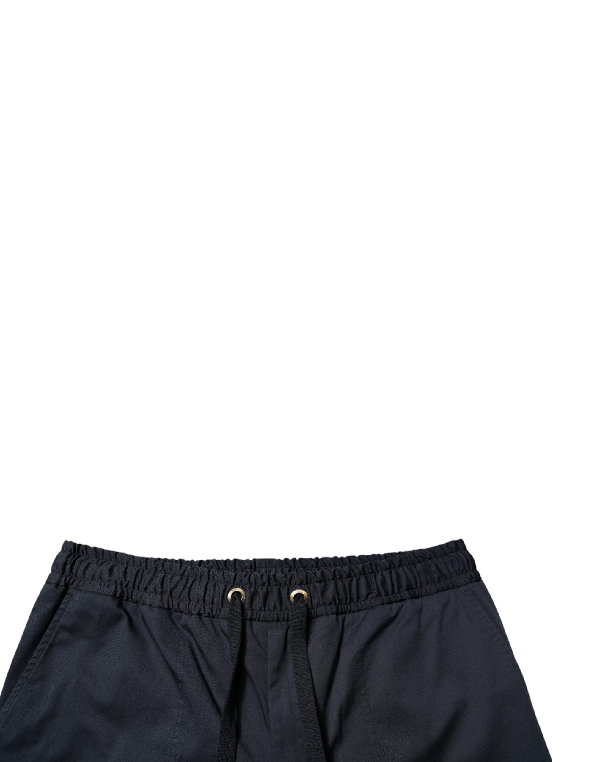 Dolce & Gabbana Marineblaue Baumwoll-Stretch Herren Bermudashorts