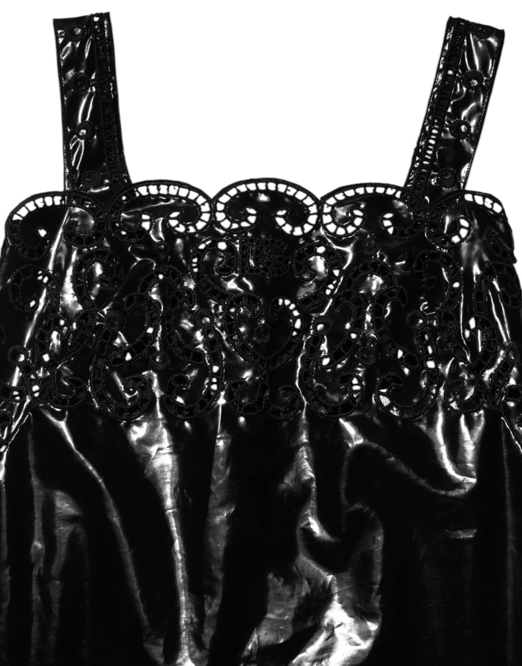 Dolce & Gabbana Schwarzer Ausschnitt A-Linie Etuikleid Minikleid