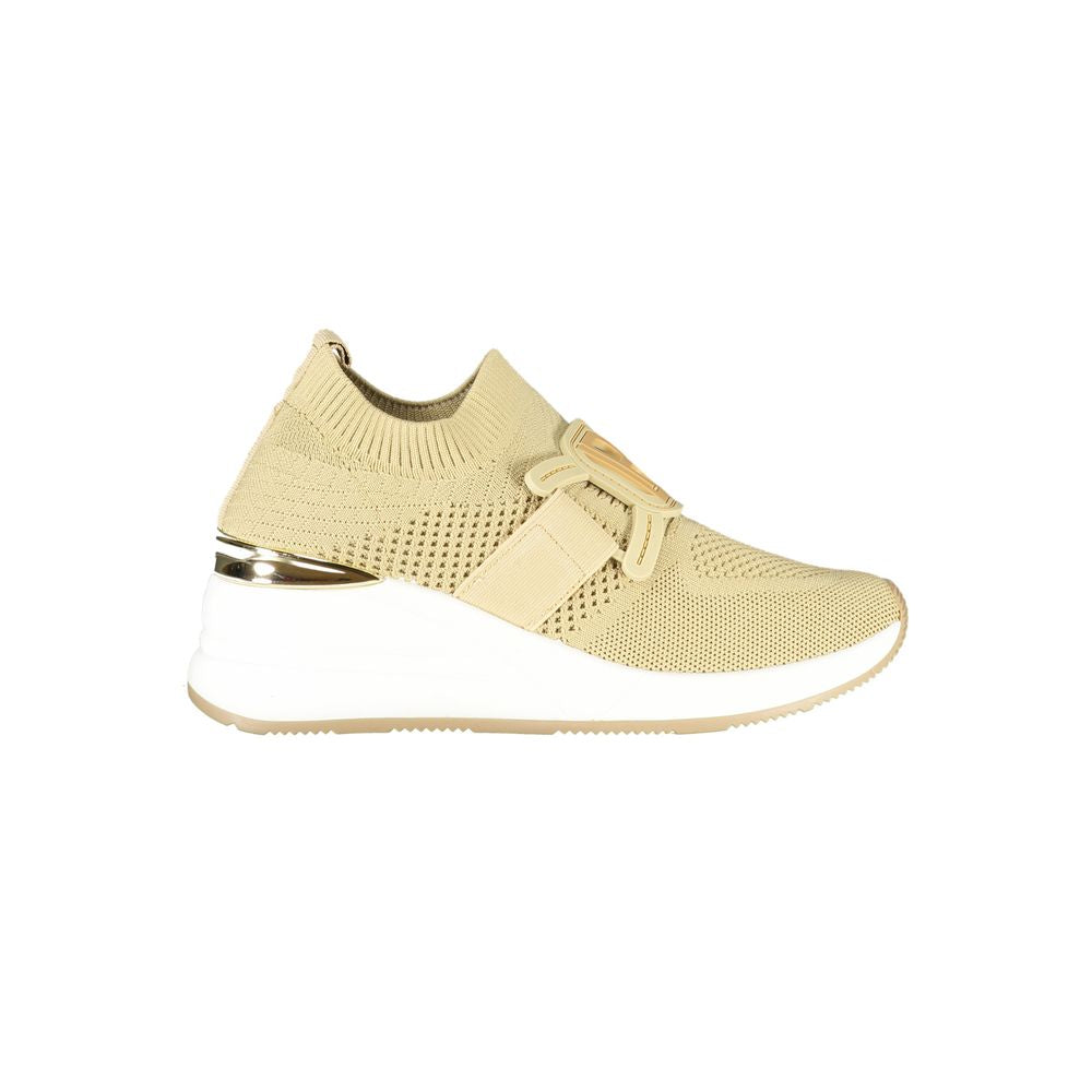 Laura Biagiotti Beige Polyester Damen Sneaker