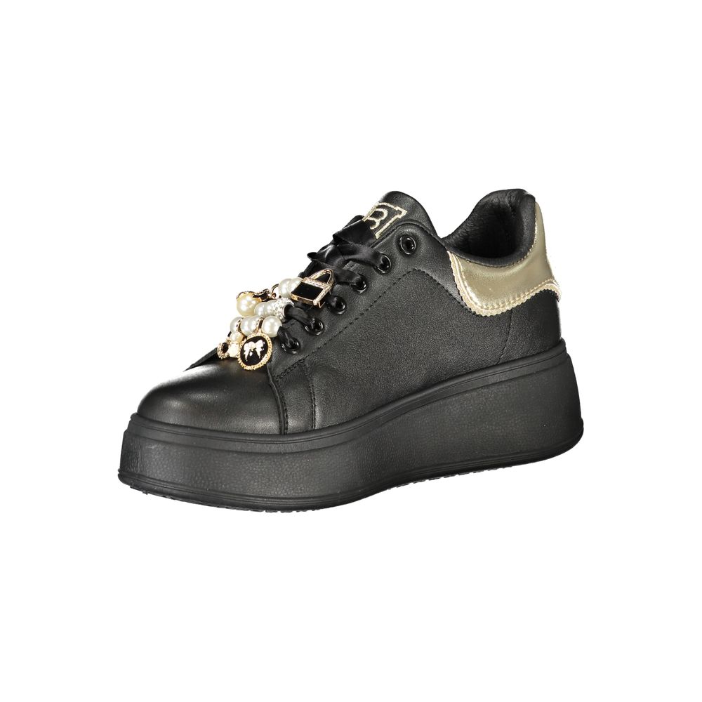 Laura Biagiotti Schwarzer Polyester Damen Sneaker