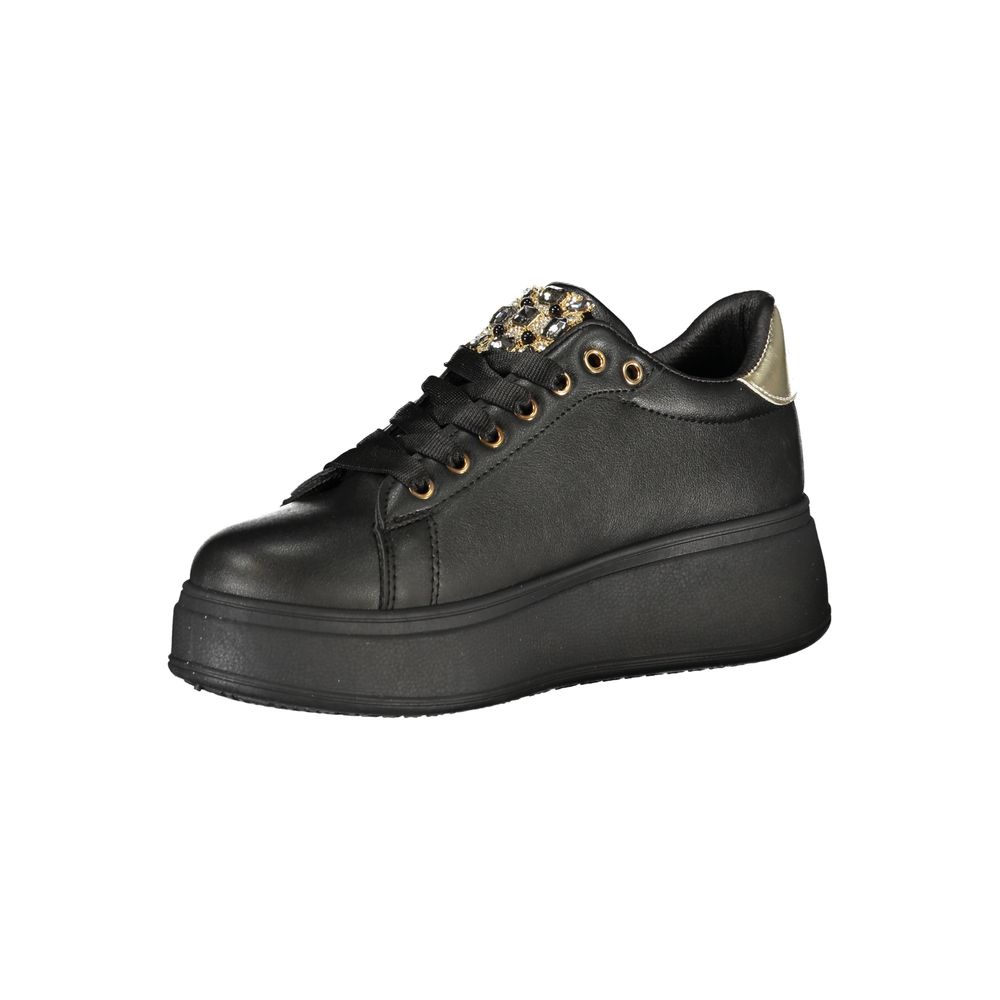 Laura Biagiotti Schwarzer Polyester Damen Sneaker